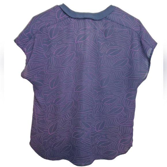 Ann Taylor Blue/Purple Blouse Sz SP - Picture 2 of 2